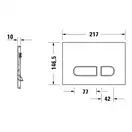 Клавиша смыва Duravit A1 (пластик белый) (WD5001011000) фото 2 Aquada.com.ua