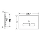 Клавиша смыва, бесконтактная Duravit A1 (стекло белое) (WD5003012000) фото 5 Aquada.com.ua