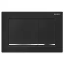 Смывная клавиша Geberit Omega 30 (пластик чёрный/хром глянец/чёрный) (115.080.KM.1) фото 1 Aquada.com.ua