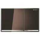 Смывная клавиша Geberit Omega60, двойной смыв (стекло умбра) (115.081.SQ.1) фото 1 Aquada.com.ua