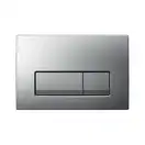 Geberit DELTA 51 смывная клавиша, двойной смыв, пластик, хром матовый (115.105.46.1)