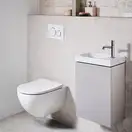 Geberit Sigma 21 Клавіша змиву, подвійний змив, біле скло (115.884.SI.1)