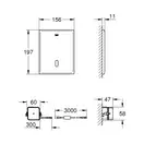 Інфрачервона панель змиву для унітазу GROHE Tectron Skate (38393SD1)