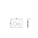 Лицевая панель Tece loop modular Стекло, оранжевый 9 240 673 (9240673) фото 2 Aquada.com.ua