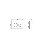 Лицевая панель Tece loop modular рубиновый Alape 9 240 679 (9240679) фото 2 Aquada.com.ua
