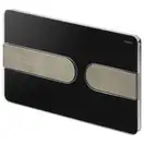 Панель смыва Viega Prevista Visign for Style 23 корпус - чёрный насыщенный, кнопка - нерж. сталь (773182) фото 1 Aquada.com.ua
