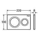 VIEGA PREVISTA панель смыва для унитазов Visign for Style 20, хром (773779) фото 2 Aquada.com.ua