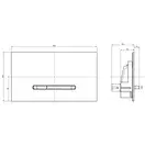 Клавиша смыва Villeroy & Boch ViConnect E300, хром (92218061) фото 4 Aquada.com.ua