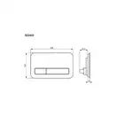 Клавиша смыва Villeroy & Boch ViConnect стекло белое (922400RE) фото 3 Aquada.com.ua