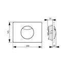 VILLEROY & BOCH Клавиша смыва Villeroy&Boch ViConnect (92248569) хром матовый фото 2 Aquada.com.ua