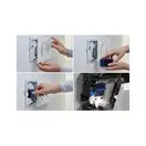 Приемник для цилиндриков Geberit DuoFresh, для смывных бачков скрытого монтажа Sigma 12 см, серый антрацитовый (115.062.BZ.1)