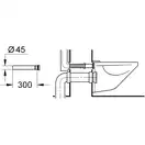 GROHE Подовжувальний патрубок для зливного бачка, 300 мм (37105K00) (37105K00) фото 2 Aquada.com.ua