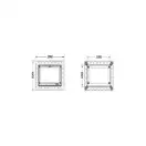 Монтажная рамка для установки стеклянных панелей Teceloop modular на уровне стены Позолоченная 9 24 (9240648) фото 2 Aquada.com.ua