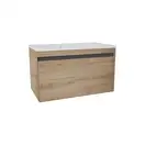 Тумба с раковиной 60 см Devit Up, светлый дуб (0020120L) фото 1 Aquada.com.ua