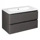 Тумба с раковиной 80 см Devit Fly, серый (0021120G) фото 1 Aquada.com.ua