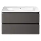 Тумба с раковиной 80 см Devit Fly, серый (0021120G) фото 2 Aquada.com.ua