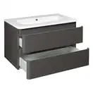Тумба с раковиной 80 см Devit Fly, серый (0021120G) фото 3 Aquada.com.ua