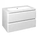 Тумба с раковиной Devit Fly 800 x 480 x 520 мм, белый глянец (0021120W) фото 1 Aquada.com.ua