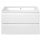 Тумба с раковиной Devit Fly 800 x 480 x 520 мм, белый глянец (0021120W) фото 3 Aquada.com.ua