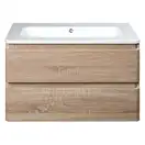 Тумба с раковиной Devit Fly 800 x 480 х 520 мм, светлый дуб (0021120WO) фото 2 Aquada.com.ua