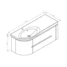 Тумба с умывальником 120 см Devit Fly, белый глянцевый (0022120) фото 4 Aquada.com.ua