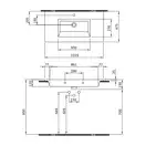Тумба с раковиной 100 см Devit Up, светлый дуб (0022120L) фото 3 Aquada.com.ua