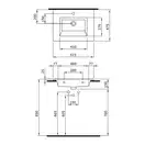 Тумба с раковиной 60 см Devit Up, белый (0W20120W) фото 3 Aquada.com.ua