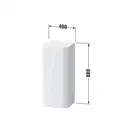 Шкафчик подвесной Duravit Happy D.2 Plus 40 х 36 х h88 см, светло-голубой шелковисто-матовый лак (HP1260L9797) фото 2 Aquada.com.ua