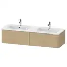 Тумбочка для подвесной консоли Duravit Happy D.2 Plus 160 х 55 см, дуб средиземноморский (HP4956B7171) фото 1 Aquada.com.ua