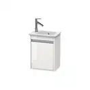 DURAVIT KETHO тумба 400*285мм, подвесная, для раковины 072343, петли справа, белый глянец (22) (KT6417R2222) фото 1 Aquada.com.ua