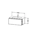 Тумба для раковины подвесная 1020x481 мм Duravit L-cube дуб брашированный (LC614212) фото 2 Aquada.com.ua