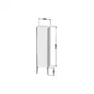 Шкафчик напольный Duravit XViu 40 x 24 х h157 см, голубой глянцевый лак (XV1315LB147) фото 2 Aquada.com.ua