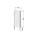 Шкафчик напольный Duravit XViu 50 x 24 х h157 см, белый глянцевый (XV1316LB122) фото 4 Aquada.com.ua