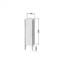 Шкафчик напольный Duravit XViu 40 x 36 х h157 см, белый глянцевый (XV1325LB122) фото 3 Aquada.com.ua