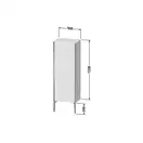 Шкафчик напольный Duravit XViu 50 x 36 х h157 см, графит матовый (XV1326LB149) фото 3 Aquada.com.ua