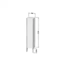 Шкафчик напольный Duravit XViu 40 x 36 х h201 см, чёрный глянцевый (XV1335LB140) фото 3 Aquada.com.ua