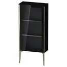 Шкафчик напольный со стеклянными дверцами Duravit XViu 50 x 24 х h113 см, чёрный глянцевый (XV1361LB140) фото 1 Aquada.com.ua