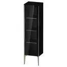 Шкафчик напольный со стеклянными дверцами Duravit XViu 40 x 36 х h157 см, чёрный глянцевый (XV1367LB140) фото 1 Aquada.com.ua