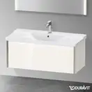 Тумба подвесная под раковину Duravit XViu 101 x 46,9 см, белый глянцевый (XV40170B122) фото 2 Aquada.com.ua