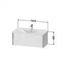 Тумба подвесная под раковину Duravit XViu 101 x 46,9 см, сосна серебристая (XV40170B131) фото 2 Aquada.com.ua