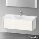 Тумба подвесная под раковину Duravit XViu 121 x 46,9 см, белый глянцевый (XV40180B122) фото 2 Aquada.com.ua