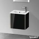 Тумба подвесная под раковину Duravit XViu 41 x 29 см, чёрный глянцевый (XV4024LB140) фото 2 Aquada.com.ua