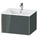 Тумба подвесная под раковину Duravit XViu 61 x 48 см, доломитово-серый глянцевый лак (XV40250B138) фото 1 Aquada.com.ua