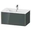 Тумба подвесная под раковину Duravit XViu 81 x 48 см, доломитово-серый глянцевый лак (XV40260B138) фото 1 Aquada.com.ua