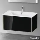 Тумба подвесная под раковину Duravit XViu 81 x 48 см, чёрный глянцевый (XV40260B140) фото 2 Aquada.com.ua