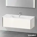 Тумба подвесная под раковину Duravit XViu 121 x 48 см, белый глянцевый (XV40280B122) фото 2 Aquada.com.ua