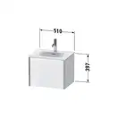 Тумба подвесная под раковину Duravit XViu 51 x 42 см, чёрный глянцевый (XV40310B140) фото 3 Aquada.com.ua