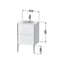 Тумба напольная под раковину Duravit XViu 51 x 42 см, каштан тёмный (XV40690B153) фото 2 Aquada.com.ua