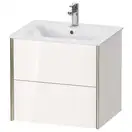 Тумба подвесная под раковину Duravit XViu 61 x 48 см, белый глянцевый (XV41250B122) фото 1 Aquada.com.ua