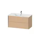 Тумба подвесная под раковину Duravit XViu 101 x 48 см, дуб брашированный (XV41270B112) фото 1 Aquada.com.ua
